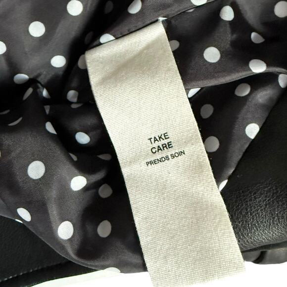 Anthropologie Avec Les Filles Faux Leather Jacket Black Size XS - Picture 8 of 13